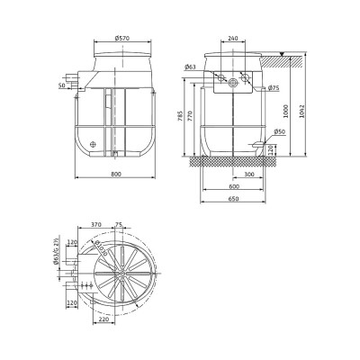 КНС Wilo DrainLift WS 50E BASIC/MINI3 V04/M06-523 КНС Wilo DrainLift WS 50E BASIC/MINI3 V04/M06-523