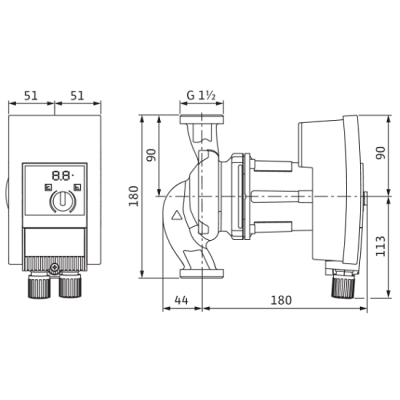 Насос Wilo Yonos MAXO 25/0,5-7 PN 10